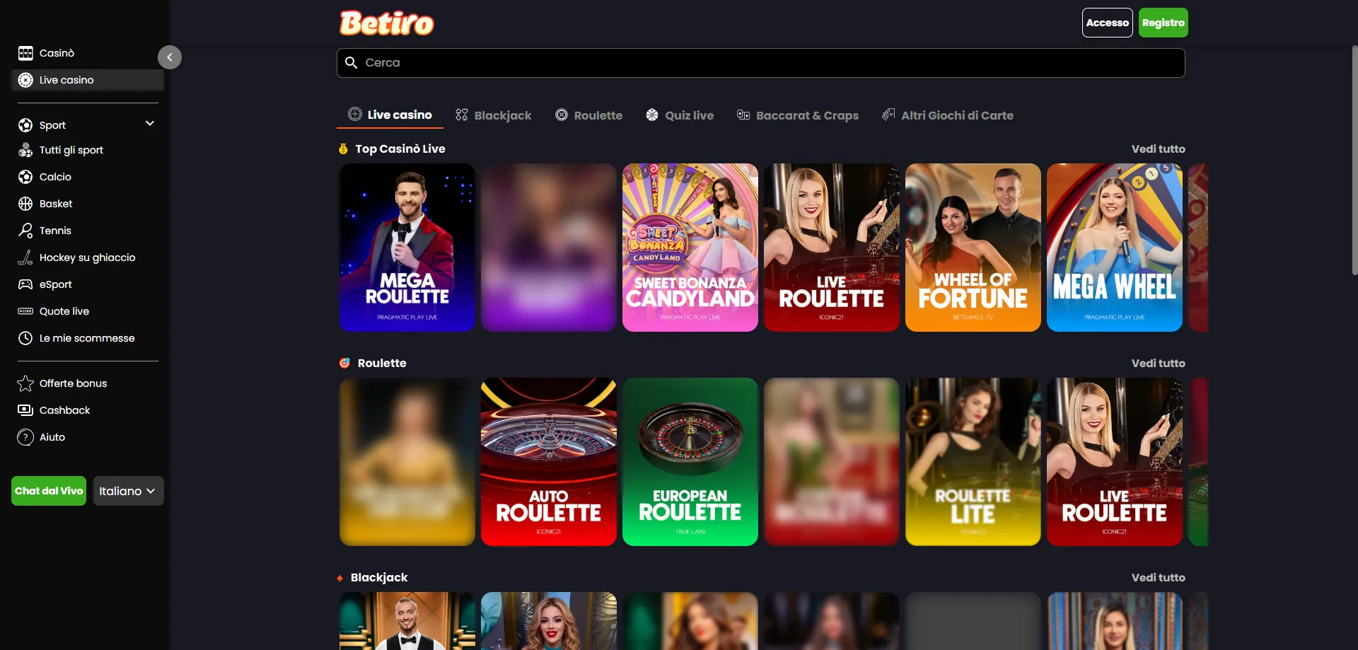 Betiro Casino mobile – sito ottimizzato per smartphone senza download