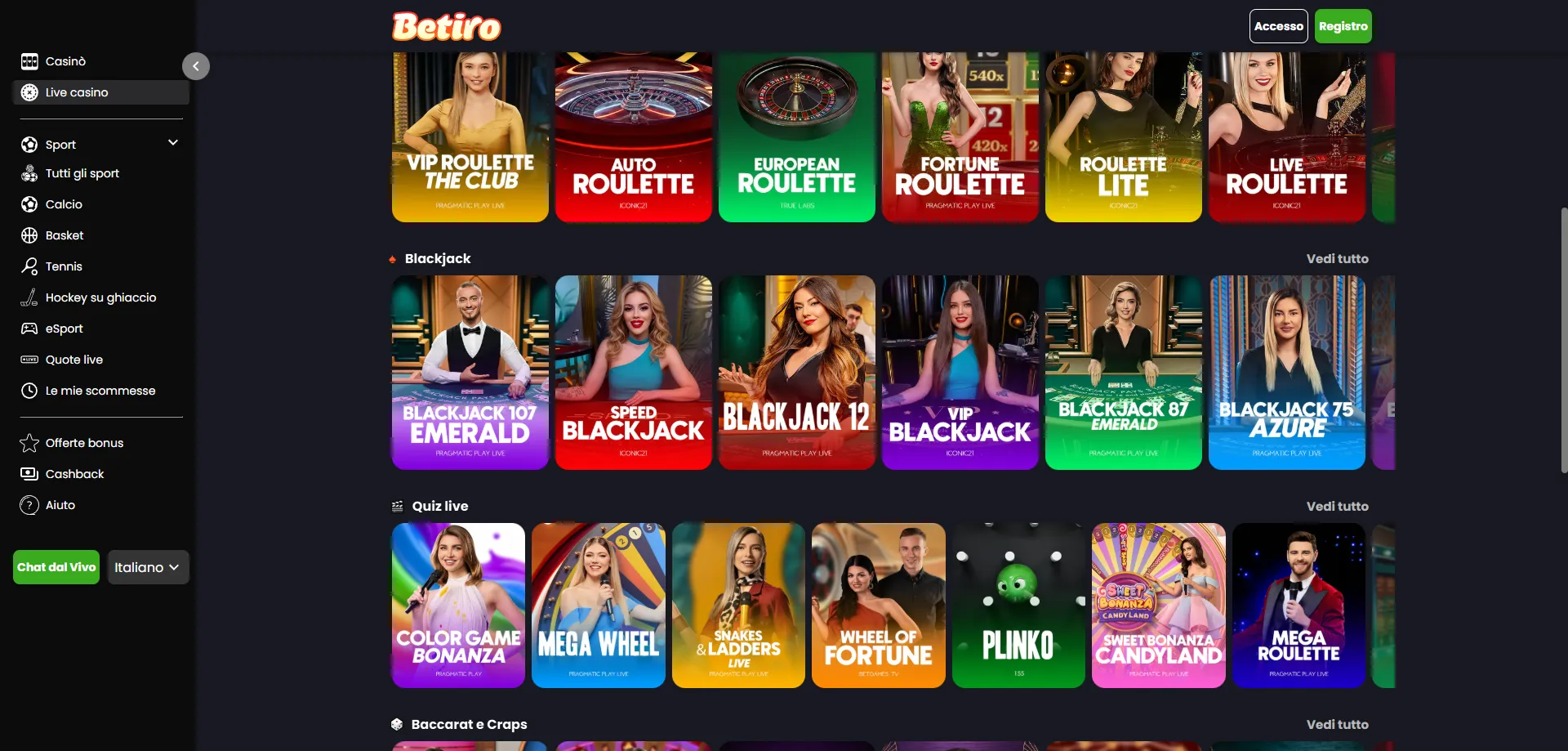 Betiro Casino metodi di deposito – Visa, Skrill, criptovalute e altro